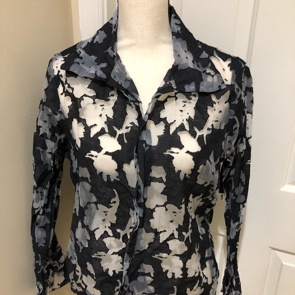 Silk burnout top